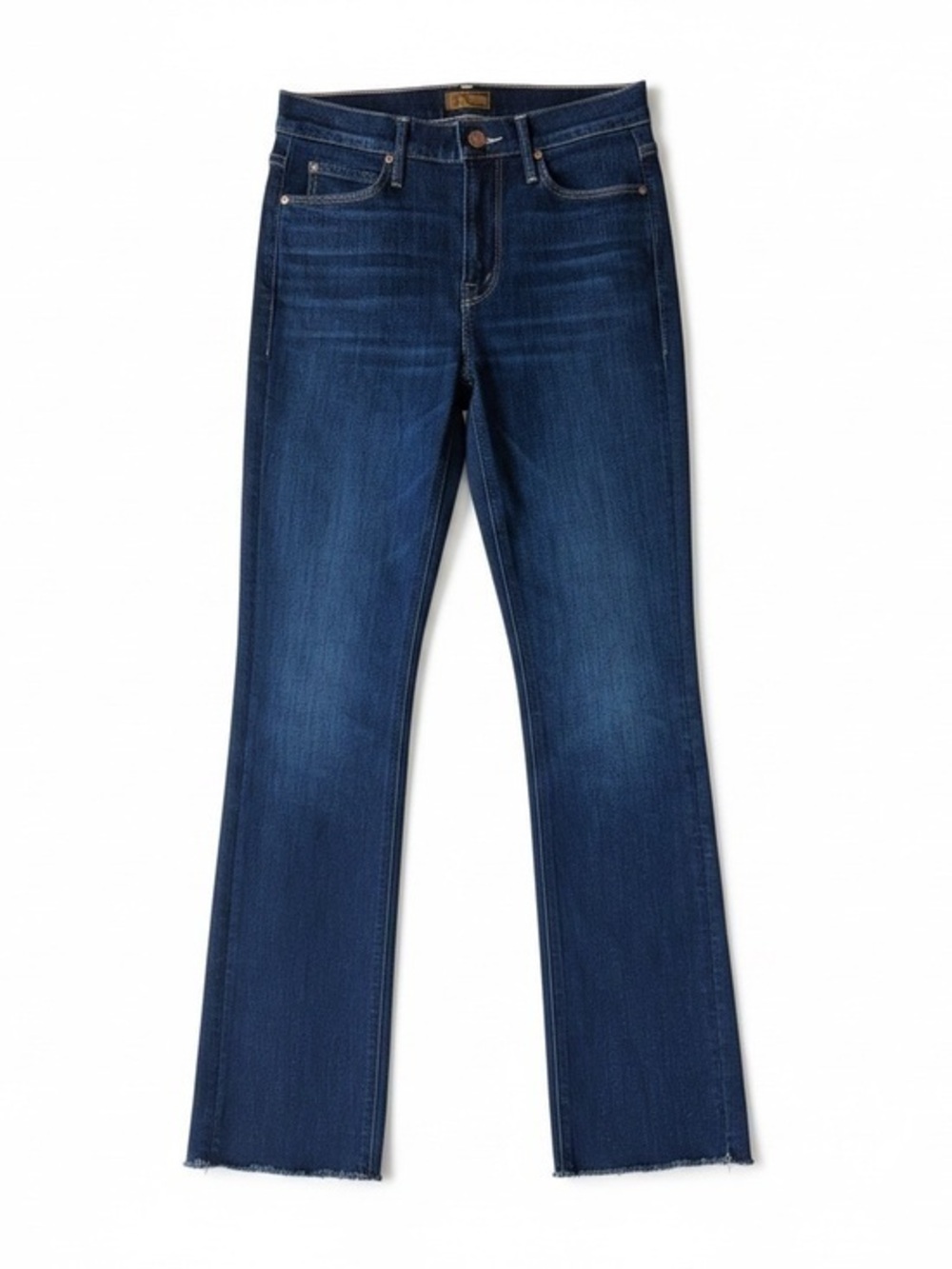 Mother Mid Rise Dazzler Ankle Fray Jeans